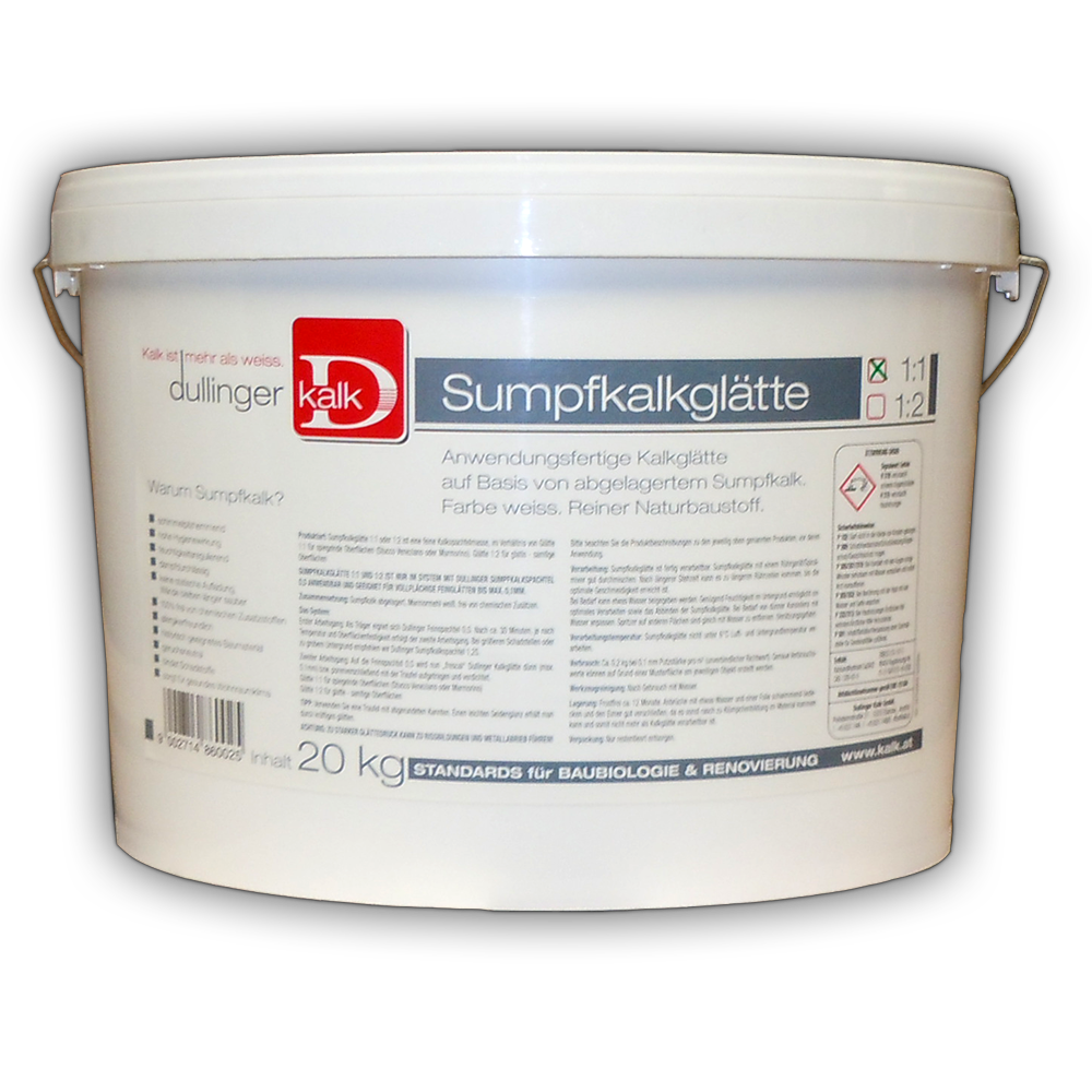Dullinger Sumpfkalkglätte 20kg bei Schreiter & Kroll