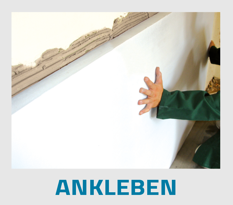 Verarbeitung von sicccatio Kalziumsilikat Klimaplatten ankleben an Wand