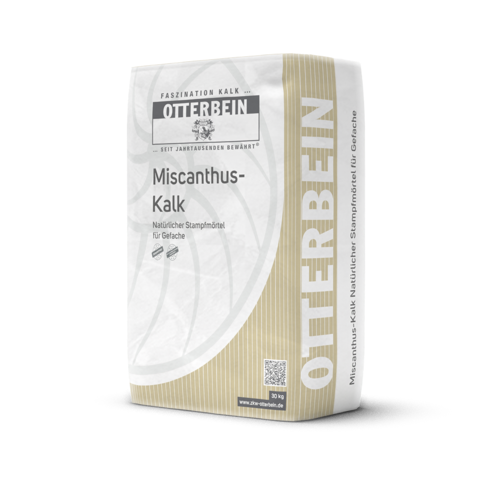 Miscanthus-Kalk - Natürlicher Stampfmörtel für Gefache | 10kg | 30l